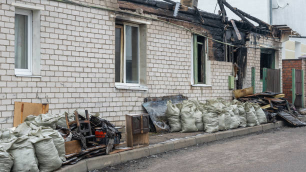 Professional Fire Damage Removal technician working in Lutherville Timonium, MD